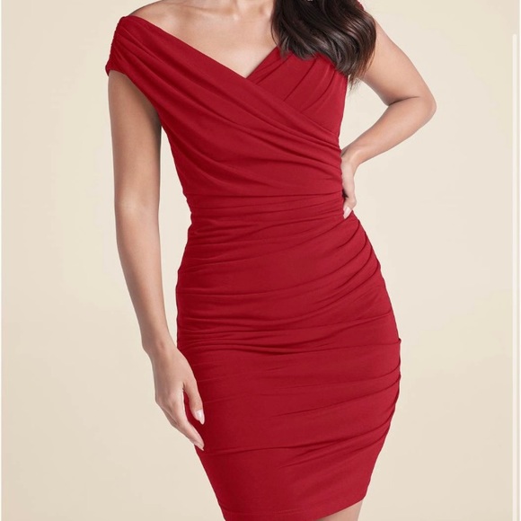 Ruched Bodycon Dress - Picture 2 of 16